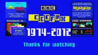 Thumbnail image for BBC Ceefax - Last Pages From Ceefax Outtro  - 22/10/2012