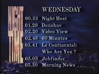 Thumbnail image for Nighttime (Menu)  - 1991