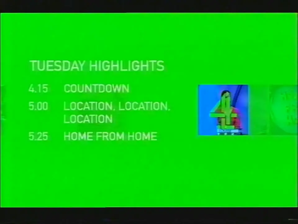 Thumbnail image for Channel 4 (Daytime Menu)  - 2001