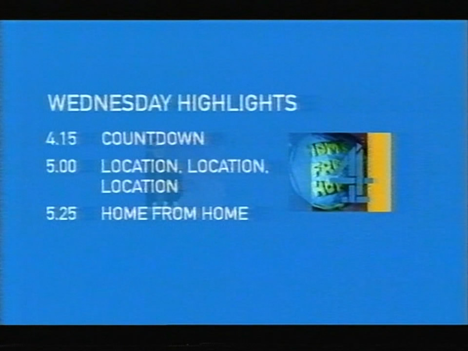 Thumbnail image for Channel 4 (Daytime Menu)  - 2001