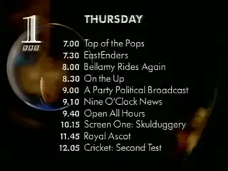Thumbnail image for BBC1 (Menu)  - 1991