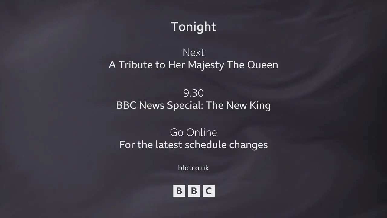 Thumbnail image for BBC One (Solemn Schedule Change Menu)  - 2022
