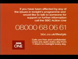 Thumbnail image for BBC One (Action Line)  - 2004