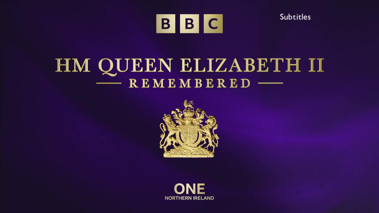 Thumbnail image for BBC One NI (Queen Remembered Ident)  - 2022