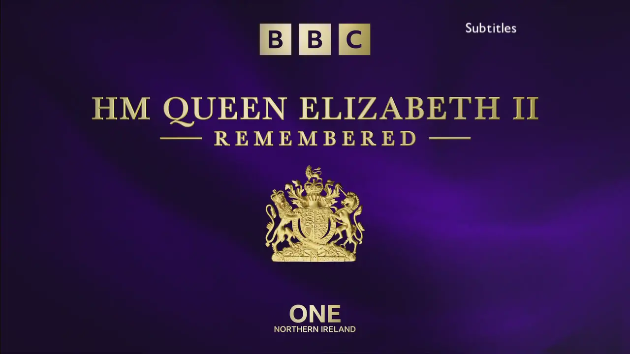 Thumbnail image for BBC One NI (Queen Remembered Ident)  - 2022